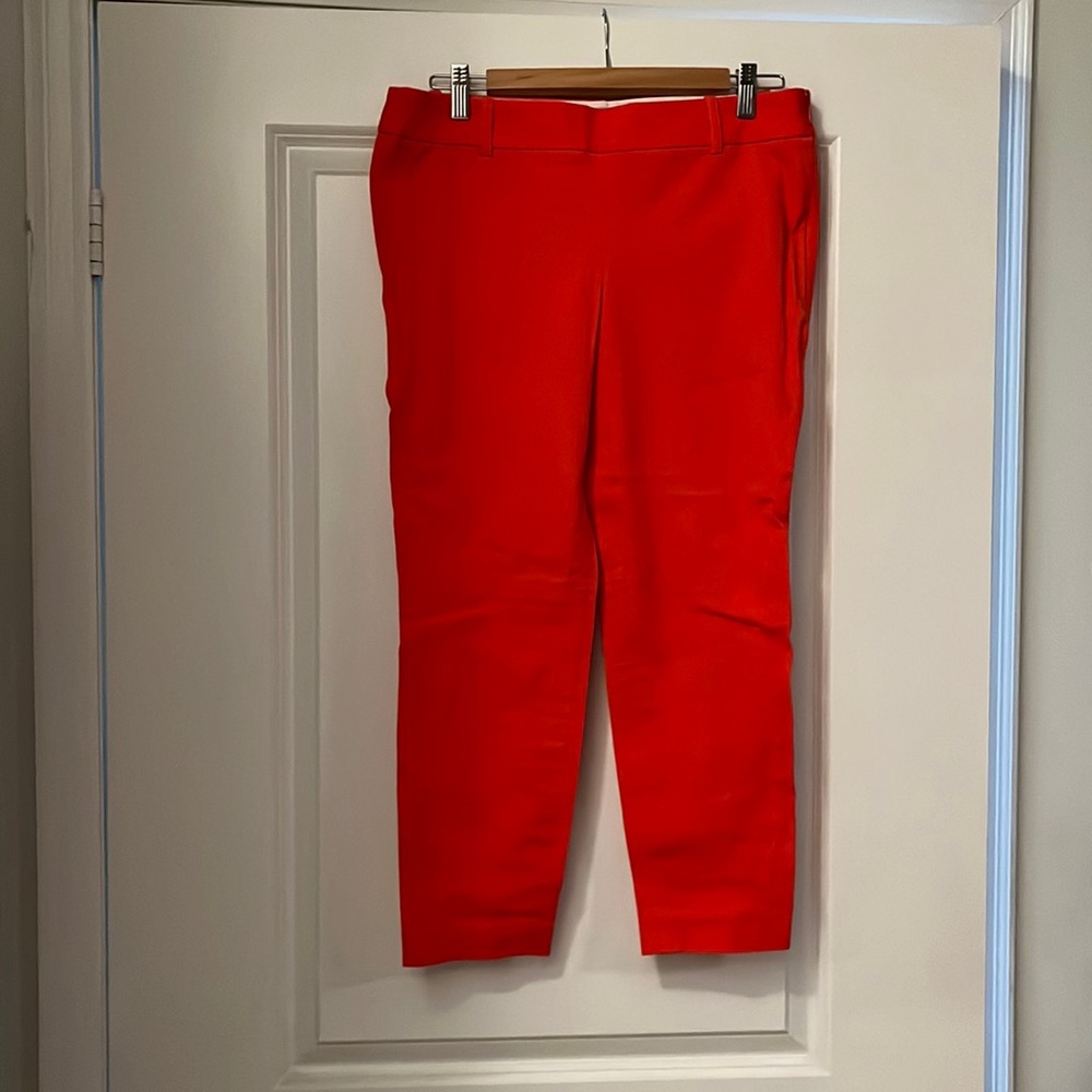 J Crew red capris - size 8